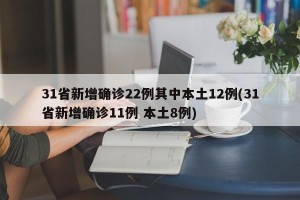 31省新增确诊22例其中本土12例(31省新增确诊11例 本土8例)